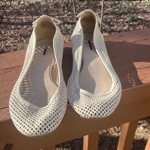 J. Crew tan ballet flats